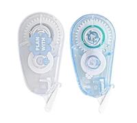 Lot de 2 rubans correcteurs compacts beiges pour une écriture fluide, ergonomique, confortable, couverture cachée pour l'école, le bureau, utiliser un ruban correcteur invisible