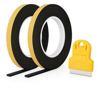 Lot De 2 Rubans D'étanchéité Pour Cuisine 5 M Chacun 10 M Joint Vitrocéramique Caoutchouc Epdm 10 Mm X 2 Mm Haute Température Adhésif Précision Comptoir Grattoir Supplémentaire Installation Facile