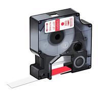 Lot de 2 rubans d'étiquettes compatibles 45015 S0720550 Rouge sur blanc 12 mm x 7 m pour Dymo D1 LabelManager LM 160 210D 220P 260P 280 360D 420P 500TS PnP MobileLabelPoint LabelWriter LW 400 Duo