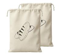 Lot de 2 Sac a Pain Réutilisables, avec Cordon de Serrage, Garde le Pains Frais, doublure en de qualité alimentaire, Sac A pain Tissu pour Baguette, Fruits, Légumes, 2 Pièces (30 X 40 cm)