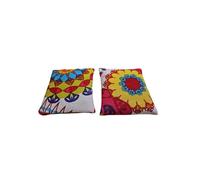 Lot de 2 sachets de graines à micro-ondes, tissu 100 % coton biologique. Sac thermique de graines pour conserver la chaleur et le froid pour les mains 10 x 9 cm.