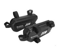 Lot de 2 sacoches latérales imperméables en EVA pour Moto - Sacs à Outils triangulaires 2 L pour Les randonnées et Les déplacements à Moto avec compatibilité avec Porte-Bagages,Noir,A