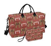Lot de 2 sacs à bagages imprimés complets pour chariot léger d'entraînement, Grille de football, One Size, Classique