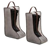 Lot de 2 sacs à bottes d'équitation portables avec poignée, sac à chaussures pour la maison et les voyages, sac à chaussures pour le rangement des bottes, sac à chaussures étanche et étanche à la