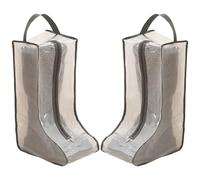 Lot De 2 Sacs À Bottes en PVC Protection Contre La Poussière À Chaussures en Caoutchouc avec Panneau Visualisation Transparent Rangement Élevé Stockage Bottes Suspendu