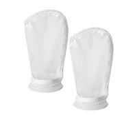 Lot de 2 sacs à chaussettes en maille de nylon pour aquarium 200 microns 10,2 cm Anneau de 10,2 cm 200 microns 10,2 x 22,9 cm