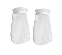Lot de 2 sacs à chaussettes en maille de nylon pour aquarium et aquarium 300 microns 10,2 cm