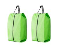 Lot de 2 sacs à chaussures de voyage extra larges, tissu Oxford 600D résistant à l'eau, sac à chaussures, sac à bottes, valise, cube, vert, Portable