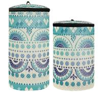 Lot de 2 sacs à chaussures en maille pour machine à laver, sac à chaussures pour chaussures de sport, sac de nettoyage de chaussures ethnique, bohème (7), taille unique, moderne, Boho ethnique (7),