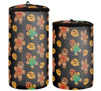 Lot de 2 sacs à chaussures pour machine à laver - Sac à linge pour chaussures d'Halloween épouvantail pain d'épices, épouvantail d'Halloween, pain d'épice - Taille unique - Moderne/ajusté, Épouvantail