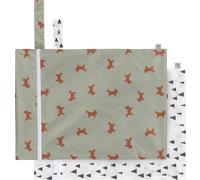 Lot de 2 sacs à couches imperméables little forest renard
