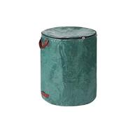 Lot de 2 sacs à déchets réutilisables de 272 L, pliables pour herbe de jardin, ensachage de feuilles mortes avec poignée pour feuilles, pelouse et débris (67 x 76 cm)