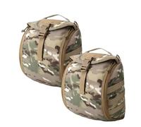 Lot de 2 Sacs à Dos de Combat Molle pour Sports de Plein Air, Équipement Airsoft, Gilet Tactique, Accessoires, Kit de Camouflage, Housse de Casque(CP)