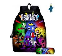 Lot de 2 sacs à dos de voyage avec porte-clés Friends - Motif dessin animé en 3D - 40,6 cm, b, 16in