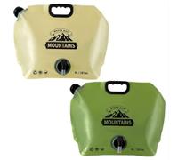 Lot de 2 Sacs à Eau Pliables pour Camping, avec Robinet et Design Anti-Fuite, idéal pour Le Camping, la randonnée, Les Voyages, Les barbecues et Les Pique-niques (8 L)