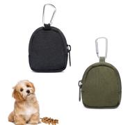 Lot de 2 sacs à friandises pour animal domestique - Sac de promenade pour chien - Pochettes de dressage mains libres pour un usage quotidien en extérieur