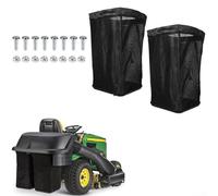 Lot de 2 sacs à gazon AM122416 compatibles avec AM101602 et plusieurs modèles de tracteurs de pelouse pour une collecte efficace de l'herbe et un ajustement sans couture