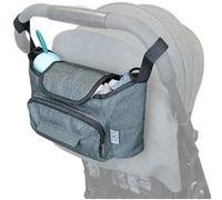 Lot de 2 sacs à langer, de rangement pour poussette - 33 x 16 x 18.5 cm - Gris - Monsieur Bébé