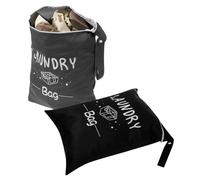 Lot de 2 sacs à linge 40 x 50 cm en tissu Oxford imperméable avec fermeture éclair, robuste, durable, capacité, pour la natation, le camping, les voyages, la salle de sport