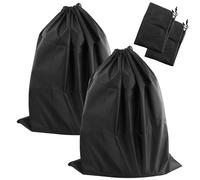 Lot de 2 sacs à linge de voyage pliables - Étanche - Avec cordon de serrage - Pour dortoir, buanderie, voyage, camping - 50 x 60 cm