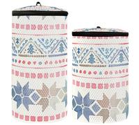 Lot de 2 sacs à linge style ethnique hiver (3) pour machine à laver, sac de lavage pour chaussures de sport, sac de nettoyage, style ethnique hiver (3), taille unique, moderne, Hiver Style Ethnique