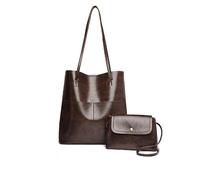 Lot de 2 sacs à main tendance, deux tailles de sacs à main et sous les bras, sac fourre-tout populaire de grande capacité, sac à bandoulière vintage