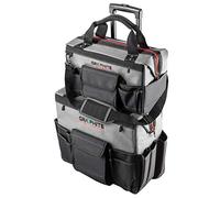 Lot de 2 sacs à outils à roulettes en graphite pour technicien + sac de transport pour outils électriques
