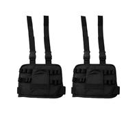 Lot de 2 sacs à outils de taille pour électriciens et commerçants - Tissu Oxford 600D/900D - 8 anneaux à outils - Sangle de jambe compacte - 30 x 25 x 2 cm - Format eau