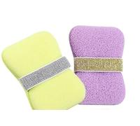Lot de 2 sacs à savon de bain pour mousse riche avec différents niveaux de savon doux et rugueux, éponge de lavage corporel, utilisation quotidienne et accessoires de bain de voyage pour homme et