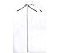Lot de 2 sacs à vêtements en vinyle transparent - Gardez vos vêtements bien organisés et en parfait état. Protégez vos vêtements pendant les voyages et gardez les vêtements à l'abri de la poussière