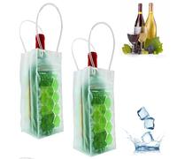Lot de 2 sacs à vin glacés, refroidisseur de vin, refroidisseur de vin, refroidisseur de bouteille de vin, refroidisseur de bouteille de vin pour champagne rouge blanc ou étincelant. Support de