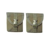 Lot de 2 sacs banane en nylon pour femmes, hommes, adolescents, sac de ceinture de randonnée, poche d'extérieur, accessoires de survie pour camping car, vert, Vert, Fidèle à la description, comme