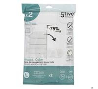 Lot de 2 sacs compresseurs ""Air-cube"" - 5 five simply smart