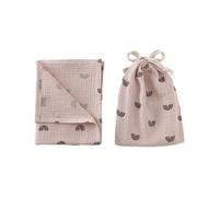 Lot de 2 sacs de bain confortables pour bébé avec sac de rangement à suspendre en tissu apaisant pour peaux sensibles
