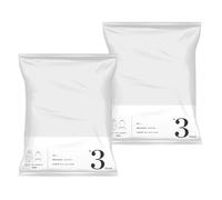 Lot de 2 sacs de compression sous vide pour vent manuel - Sac de rangement peu encombrant pour le voyage et les voyages - Essentiels de voyage utiles qui permettent de compresser facilement les