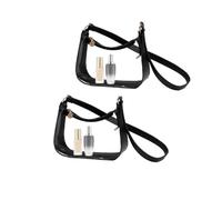 Lot de 2 sacs de concert avec sangle réglable, 20 x 16 x 7 cm, sac fourre-tout transparent, Noir , Reportez-vous à la description, Unisexe