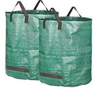 Lot de 2 sacs de jardin indéchirables 500L - GARDENMATE - Vert - Pratiques et résistants
