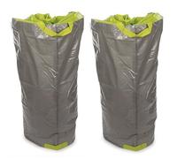 Lot de 2 SACS DE JARDIN MULTIFONCTIONS Utra Résistant - POLYÉTHYLÈNE - 270 L