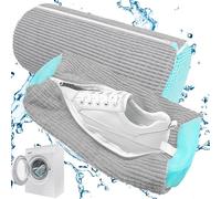 Lot de 2 sacs de lavage pour chaussures, baskets, chaussures pour machine à laver, 39 x 19 cm, sacs de lavage réutilisables, avec fermeture éclair, pour chaussures en filet, sacs à linge pour baskets