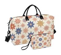 Lot de 2 sacs de nuit matelassés à ultrasons multi-poches polyvalents pour voyage d'affaires, Mandalas Boho, One Size, Classique