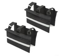 Lot de 2 sacs de poids portables pour égout avec bande réfléchissante pour une fixation sécurisée du tuyau et la nuit pour plus de sécurité, construction robuste en PVC, lot de 2 sacs (noir)