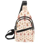 Lot de 2 sacs de poitrine à bandoulière pour voyage, sport, course à pied, randonnée, Multicolore 20., 11.8x7x1.5in/30x18x4cm