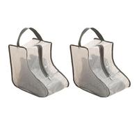 Lot de 2 sacs de protection en PVC pour bottes avec panneau de visualisation transparent, a, 28x20x28cm