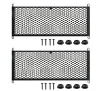 Lot de 2 sacs de rangement élastiques en filet de 45 x 60 cm pour voiture, van, camping-car, caravane, bateau, voiture, solutions de rangement pour téléphone, bouteille d'eau, articles de toilette