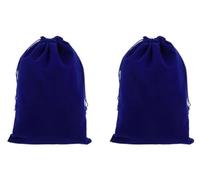 Lot de 2 sacs de rangement en tissu anti-ternissement pour bijoux, couverts, argenterie, 30 x 19,8 cm
