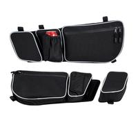 Lot de 2 sacs de rangement pour siège de voiture, pochette de rangement pour porte, organiseur de véhicule tout-terrain, rangement de porte d'entrée, lot de 2 pochettes de rangement côté conducteur et
