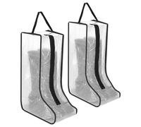 Lot de 2 sacs de rangement transparents en plastique pour bottes de cowboy, sacs à chaussures pour voyage, sacs à chaussures transparents pour bottes de cowboy, sacs imperméables et résistants à la