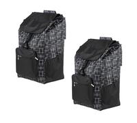 Lot de 2 sacs de rechange pour chariot de courses - 48 l - Sac de courses pliable avec poches - Sac de rechange réutilisable - 36 x 23 x 58 cm - Couleur :