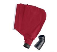 Lot de 2 sacs de rechange pour ponceuse à bande avec tuyau coudé pour modèles 9403 9401, tissu rouge et noir en plastique pour combo