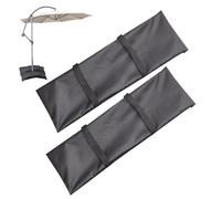 Lot de 2 sacs de sable d'extérieur à remplir avec base de parapluie, ancrages de sacs de sable en forme d'arc | Sacs de poids portables pour auvent, ancrages de meubles et de trampoline, poids de sac